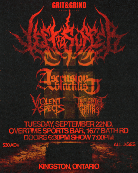 Left To Suffer , Ascension Blacklist,  Violent Aspects,  The Flesh That Hates @ Overtime Sports Bar Sep 22 2026 - Jun 22nd @ Overtime Sports Bar