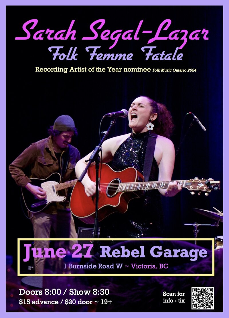 Folk Femme Fatale LIVE in Victoria! - Jun 28th @ Rebel Garage