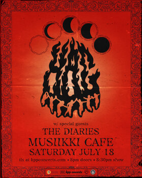 HAG, The Diaries @ Musiikki Caf&eacute; & Whiskey Bar Jul 18 2026 - Jul 30th @ Musiikki Caf&eacute; & Whiskey Bar