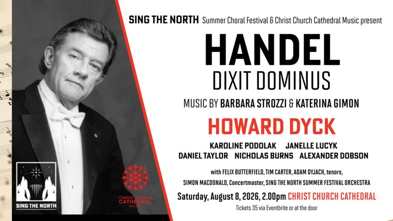 Sing the North Festival Concert: A Baroque Celebration - Jun 27th @ Christ Church Cathedral