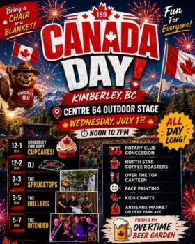 Canada Day in Kimberley! - Jul 20th @ Centre 64
