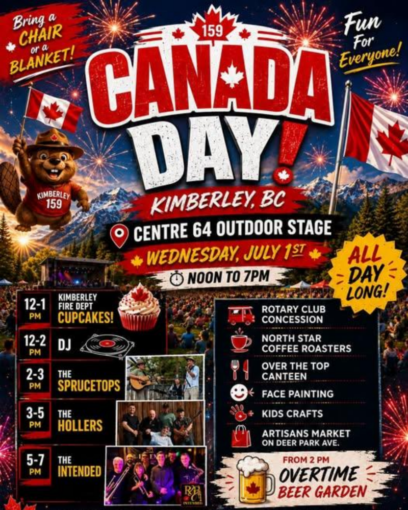 Canada Day in Kimberley! - Jun 27th @ Centre 64
