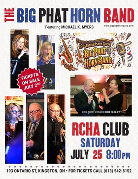 The Big Phat Horn Band @ The Club at the R.C.H.A. Jul 25 2026 - Jul 30th @ The Club at the R.C.H.A.