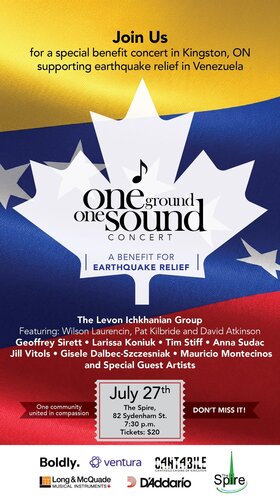 One Ground, One Sound: The Levon Ichkhanian Group, Larissa Koniuk, Geoffrey Sirett, Tim Stiff, Anna Sudac, Gisele Dalbec-Szczesniak, Jill Vitols, Mauricio Montecinos @ The Spire Jul 27 2026 - Jul 30th @ The Spire