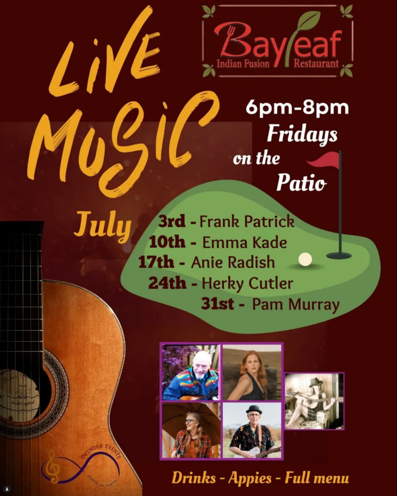 Live Music Fridays with Anie Radish - Jul 12th @ Bayleaf Restaurant