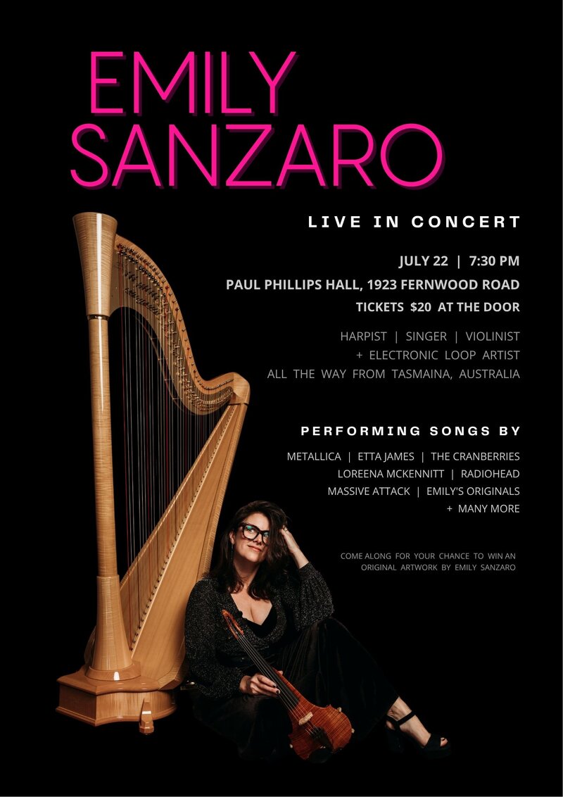 Emily Sanzaro Live in Concert @ Paul Phillips Hall (Little Fernwood) - Jul 22, 2026