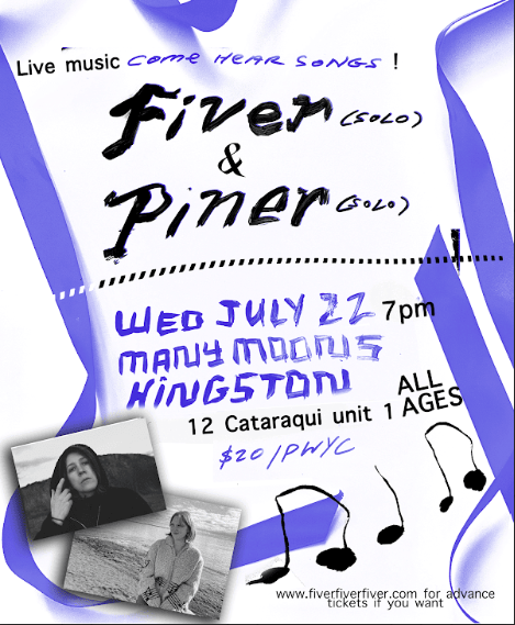 Fiver, Piner @ Many Moons Events Jul 22 2026 - Jul 15th @ Many Moons Events