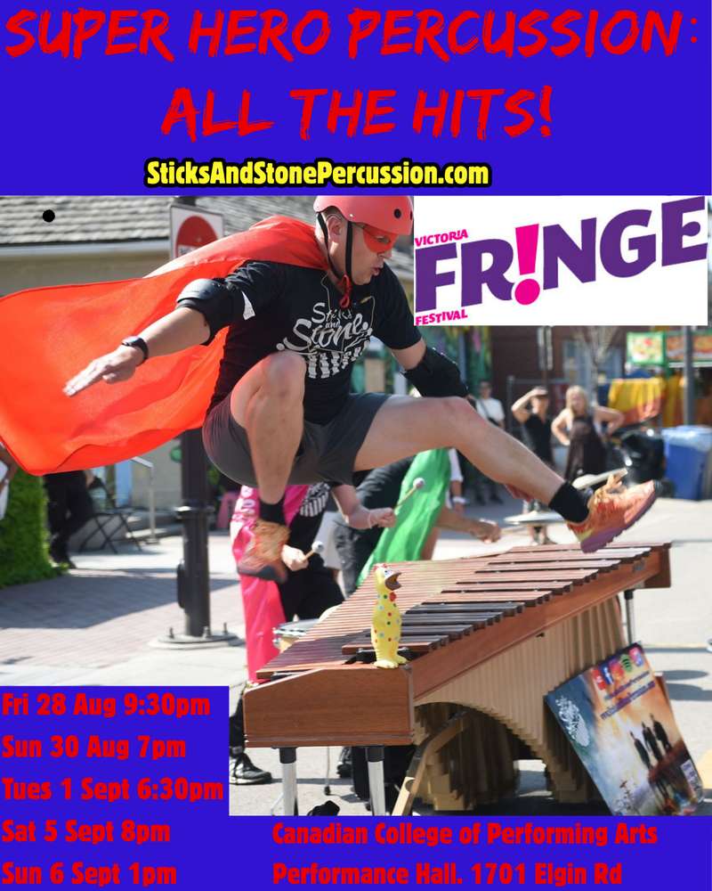 Super Hero Percussion:  All the Hits! - Sep 2nd @ Canadian College Of Performing Arts