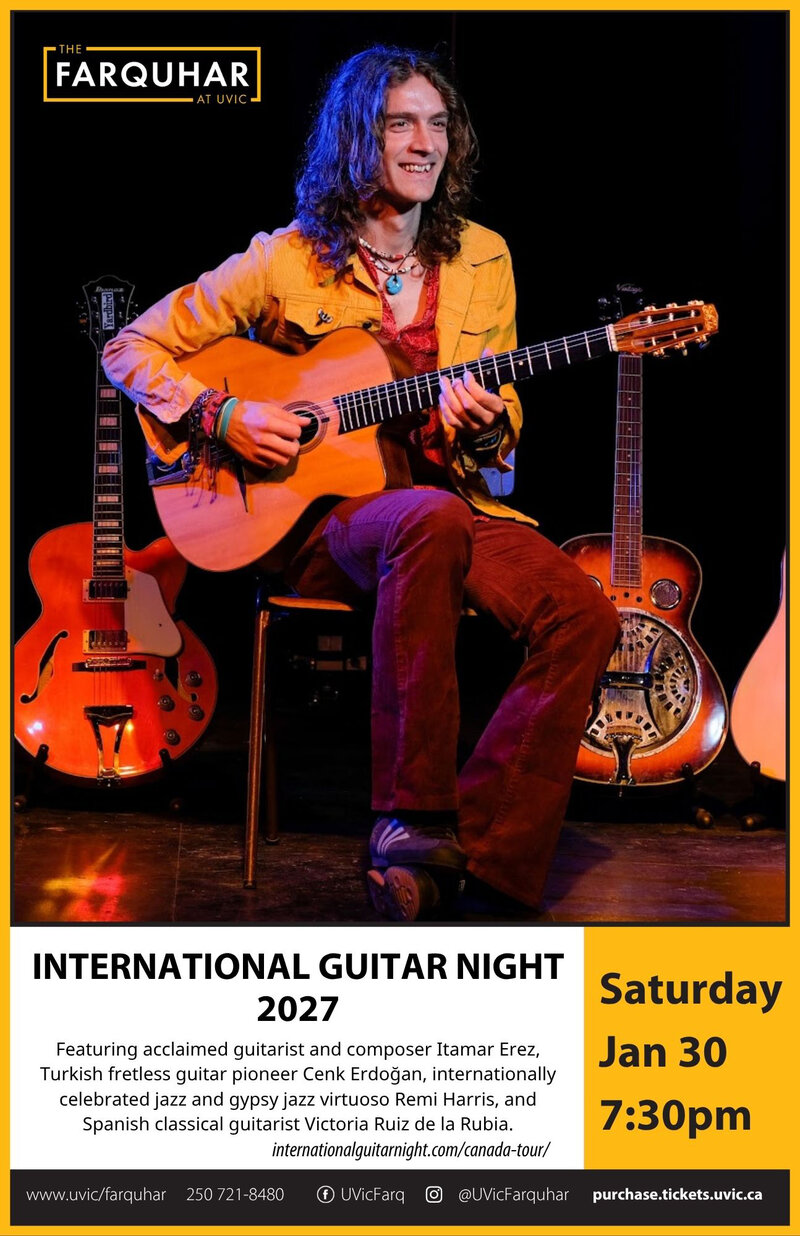 International Guitar Night - Jul 18th @ The Farquhar at UVic