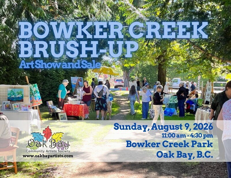 Bowker Creek Brush-Up Art Show and Sale - Jul 18th @ Bowker Creek Park