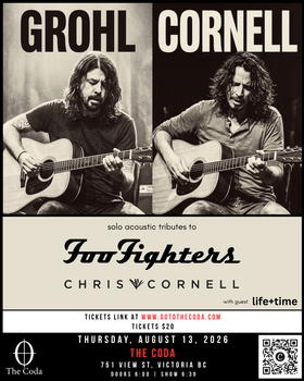 Solo Acoustic Tributes to Foo Fighters and Chris Cornell - Aug 29th @ The Coda