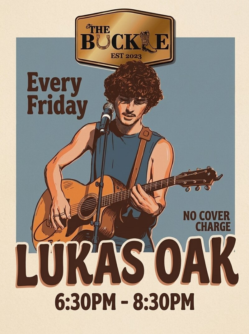 Lukas Oak @ The Buckle Jul 24 2026 - Jul 21st @ The Buckle