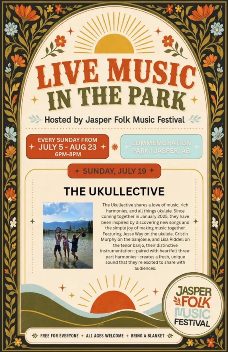 Live Music in the Park: The Ukullective - Jul 21st @ Commemoration Park