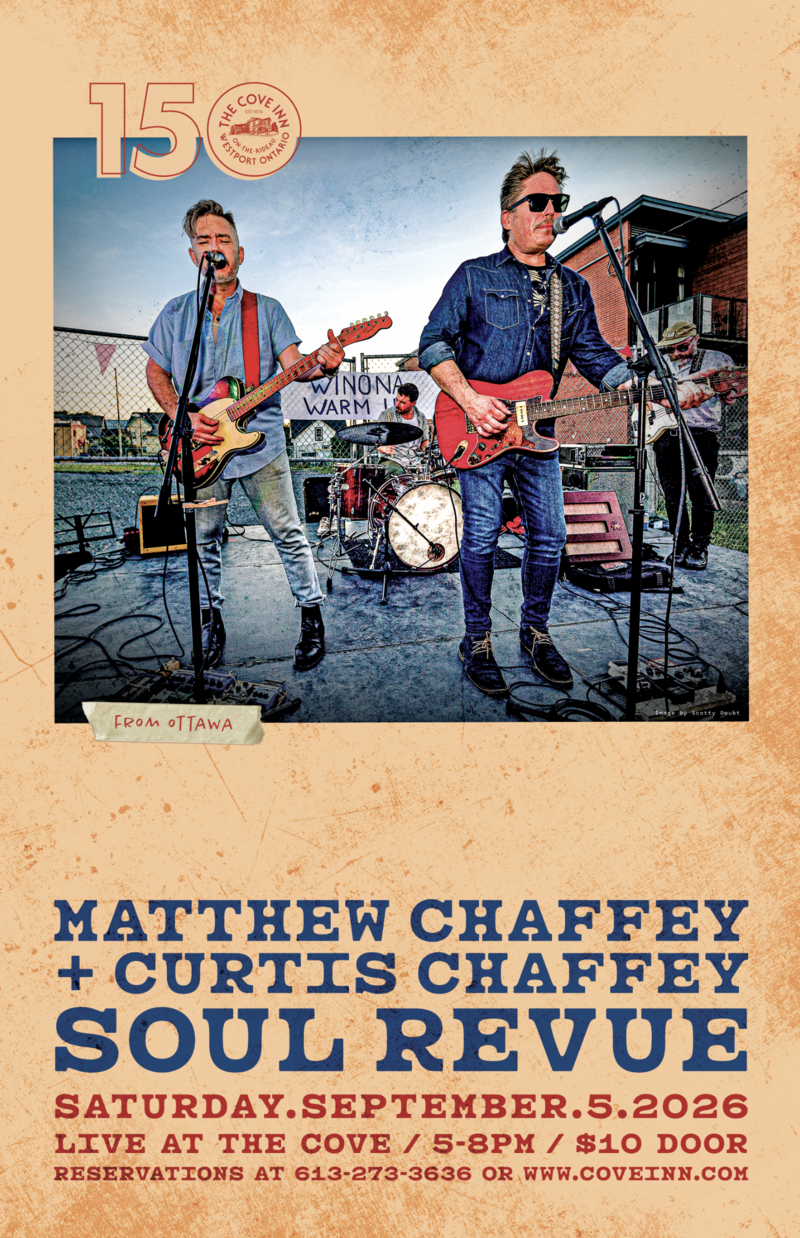 Soul Revue: Curtis Chaffey, Matthew Chaffey @ The Cove Inn Sep 5 2026 - Jul 21st @ The Cove Inn