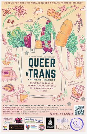 Queer & Trans Farmers Market - Aug 29th @ Banfield Park