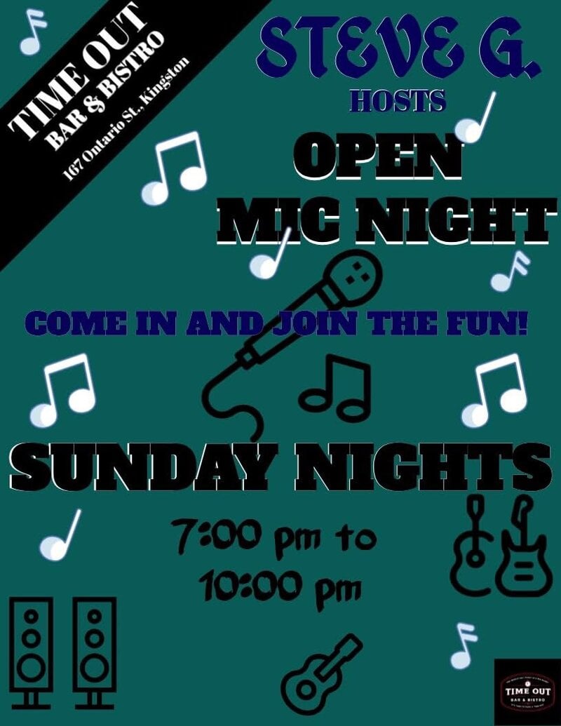 Open Mic: Steve Giberson @ Time Out Bar & Bistro Aug 2 2026 - Jul 25th @ Time Out Bar & Bistro