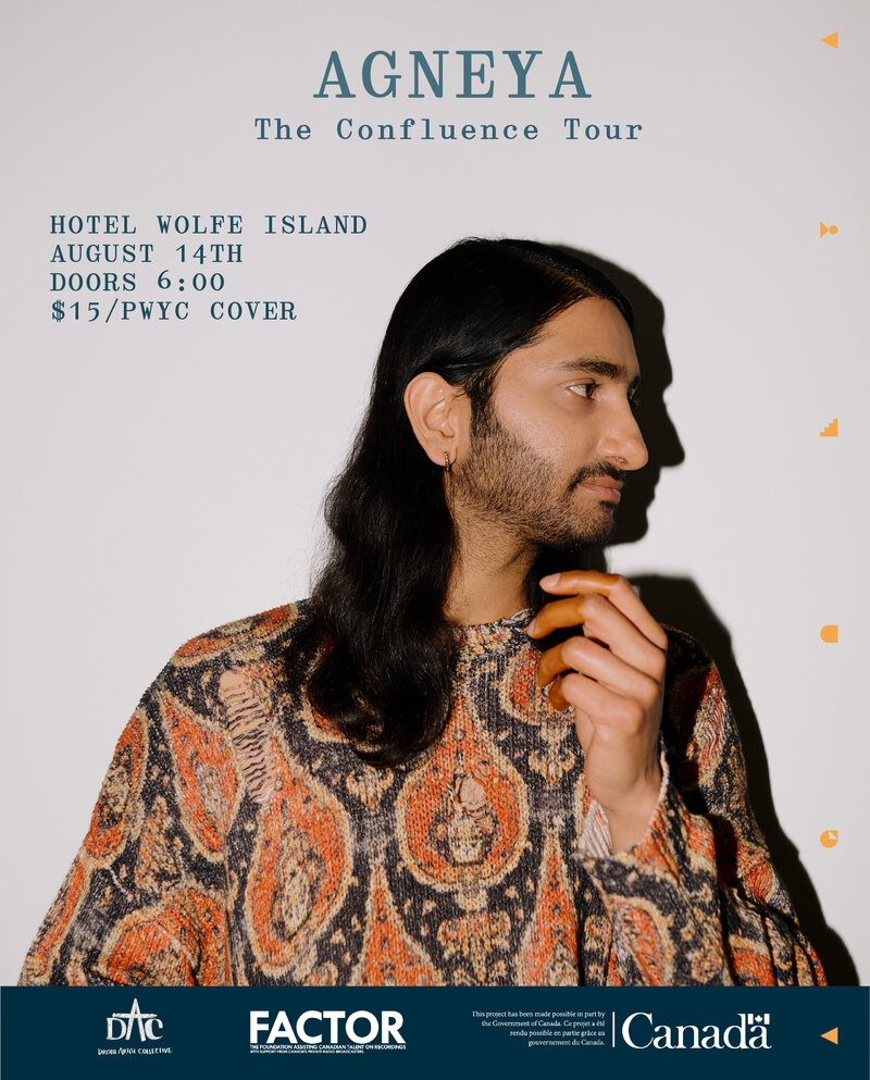 The Confluence Tour:  Agneya @ Hotel Wolfe Island - Aug 14, 2026