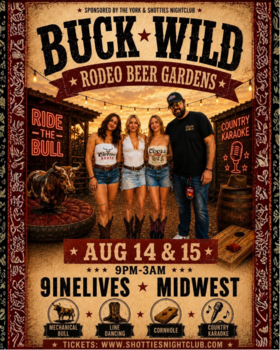 🤠 BUCK WILD RODEO BEER GARDENS 🤠 - Sep 7th @ Shotties Nightclub