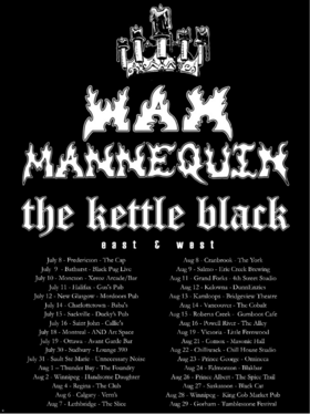WAX MANNEQUIN / THE KETTLE BLACK / DEATH QUILT Live @ The York - Aug 11th @ The York Country Cabaret