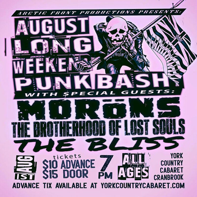 BC Day Punk Bash - Jul 30th @ The York Country Cabaret