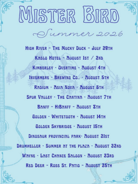 Mister Bird Summer 2026 Tour - Aug 11th @ Over Time Beer Works