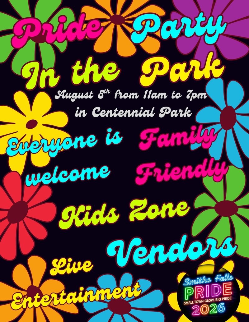 Smiths Falls Pride - Party in the Park - Jul 30th @ Centennial Park Smiths Falls