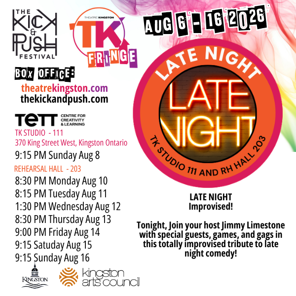 TK Fringe - LATEPROV: Jimmy Limestone @ Tett Centre for Creativity & Learning Aug 11 2026 - Aug 1st @ Tett Centre for Creativity & Learning
