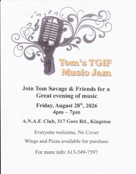TGIF: Tom Savage @ Army Navy Air Force (ANAF) Unit 377 Aug 28 2026 - Sep 1st @ Army Navy Air Force (ANAF) Unit 377