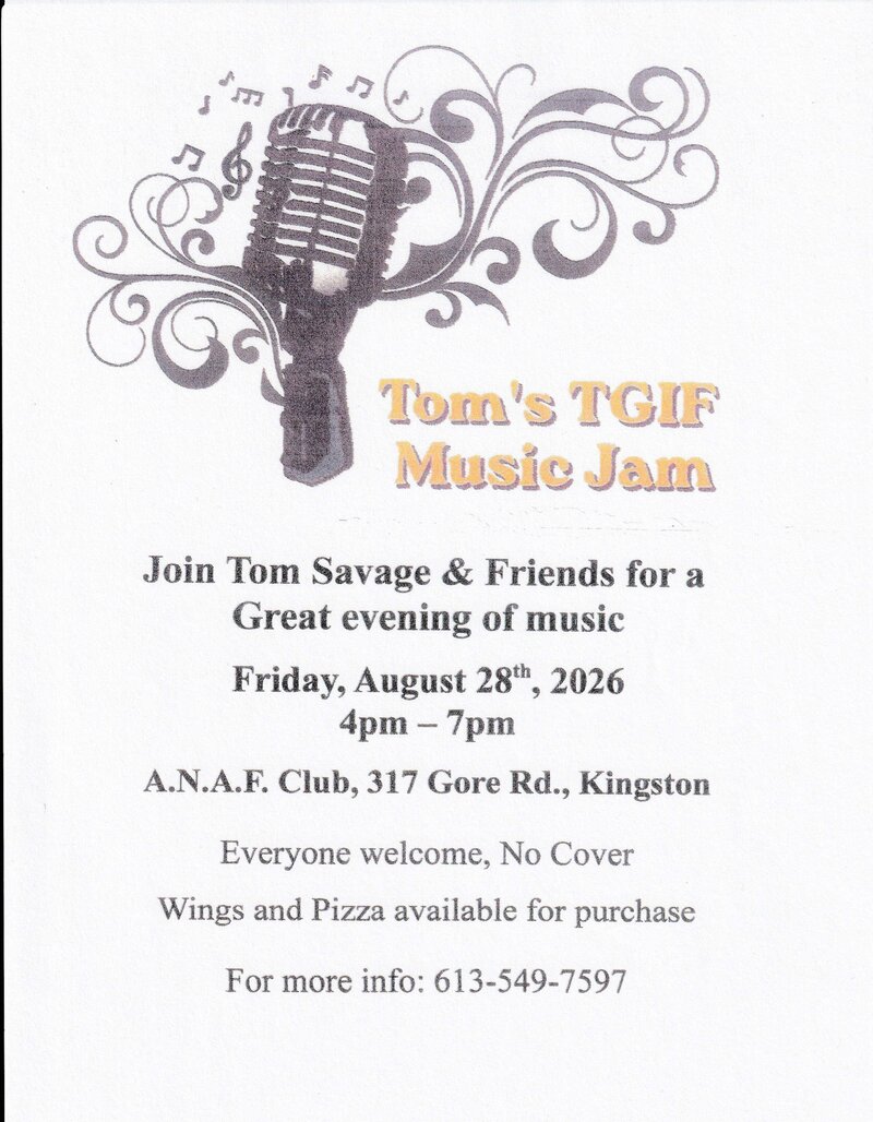 TGIF: Tom Savage @ Army Navy Air Force (ANAF) Unit 377 Aug 28 2026 - Aug 4th @ Army Navy Air Force (ANAF) Unit 377