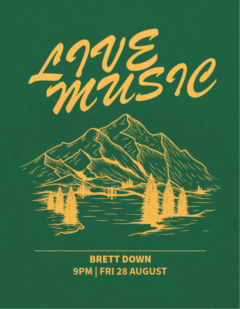 Brett Down at the Tavern! - Aug 5th @ Tavern 1883