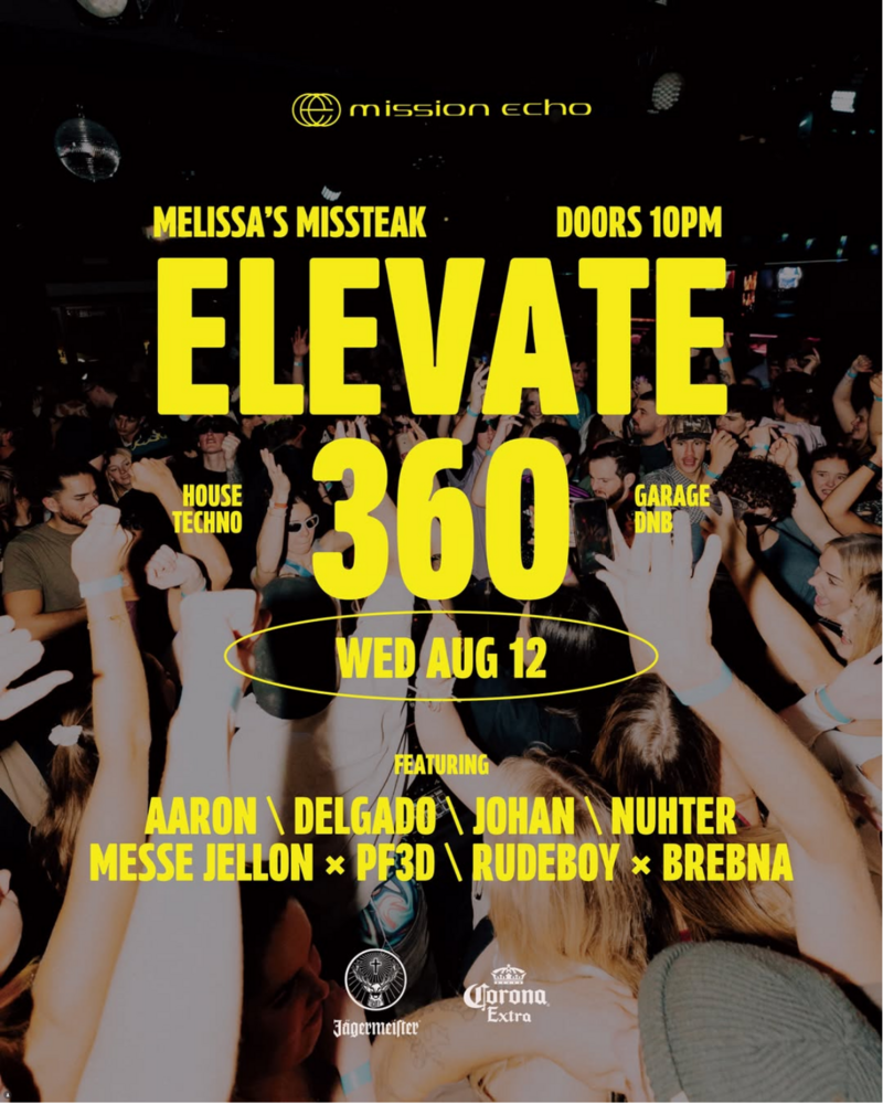 Elevate 360 - Summer Edition - Aug 6th @ Melissa's Missteak