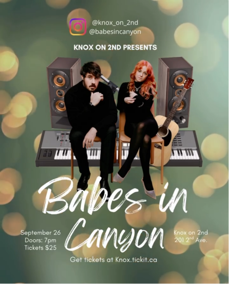 Babes in Canyon with opening acts Anna Smyrk & Shelby Natasha - Aug 12th @ Knox on 2nd