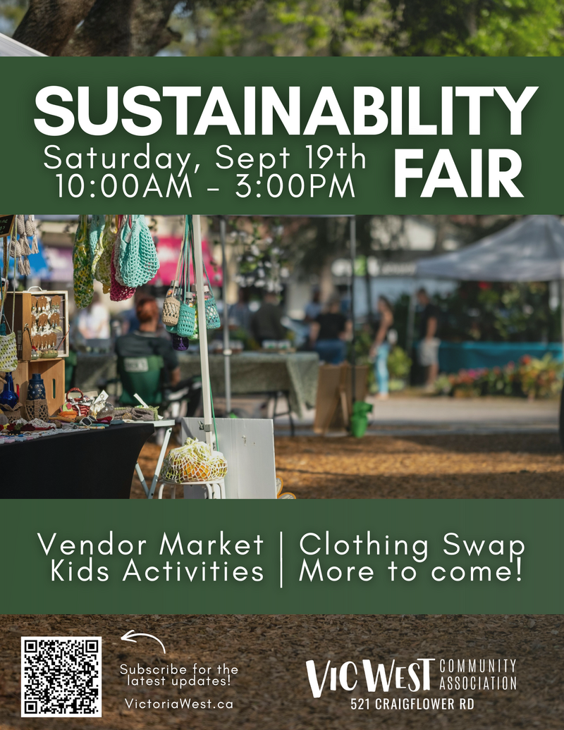 Sustainability Fair! - Aug 22nd @ Banfield Park, 521 Craigflower Rd