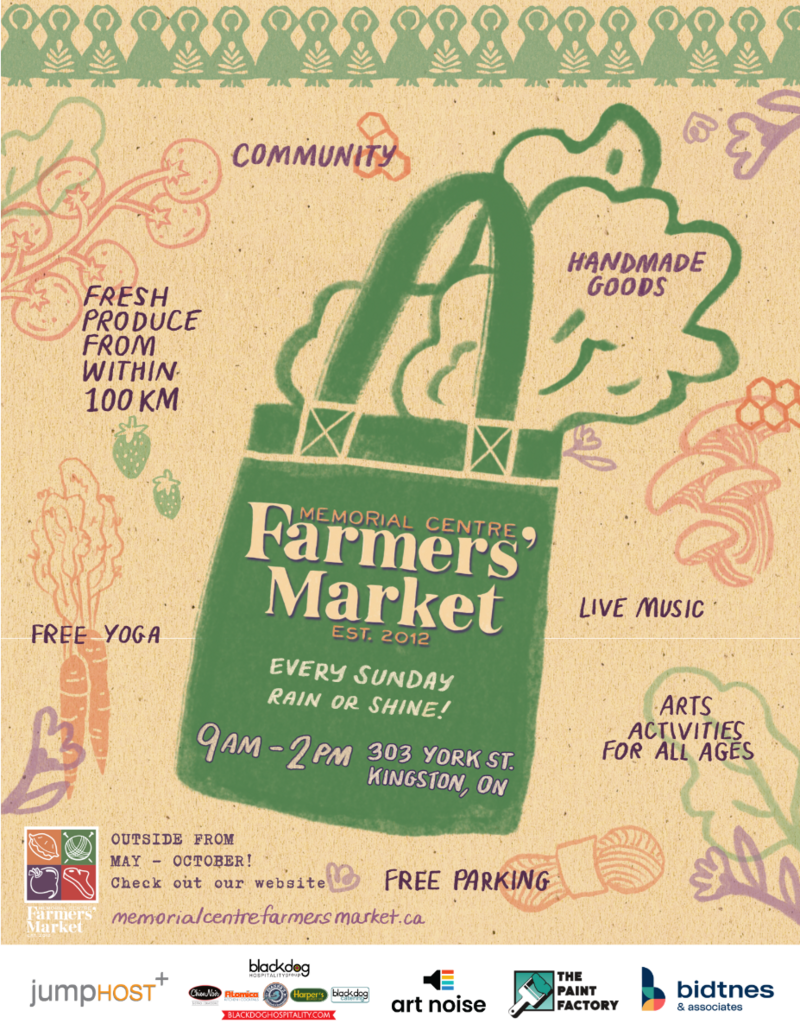 Memorial Centre Farmers' Market: Nicci Rea of Sunshine, Andrew Mack @ Memorial Centre Aug 9 2026 - Aug 12th @ Memorial Centre