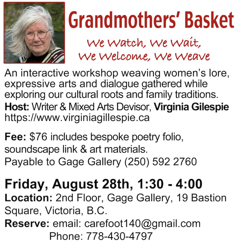 Grandmothers&rsquo; Basket Workshop - Aug 30th @ Gage Gallery Arts Collective