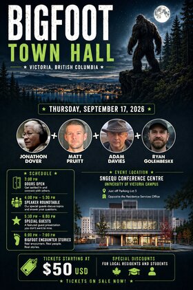 Victoria Bigfoot Town Hall - Sep 18th @ SNGEQU House