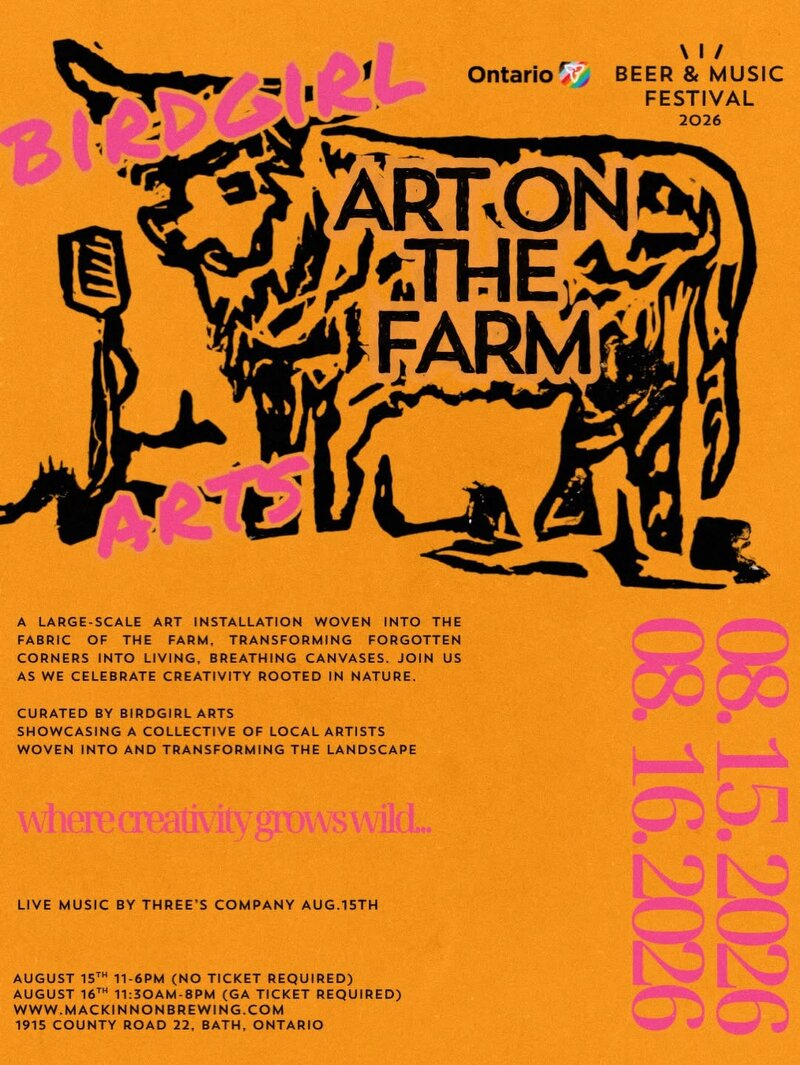 Art on the Farm: Three's Company @ MacKinnon Brothers Brewery Aug 15 2026 - Sep 4th @ MacKinnon Brothers Brewery