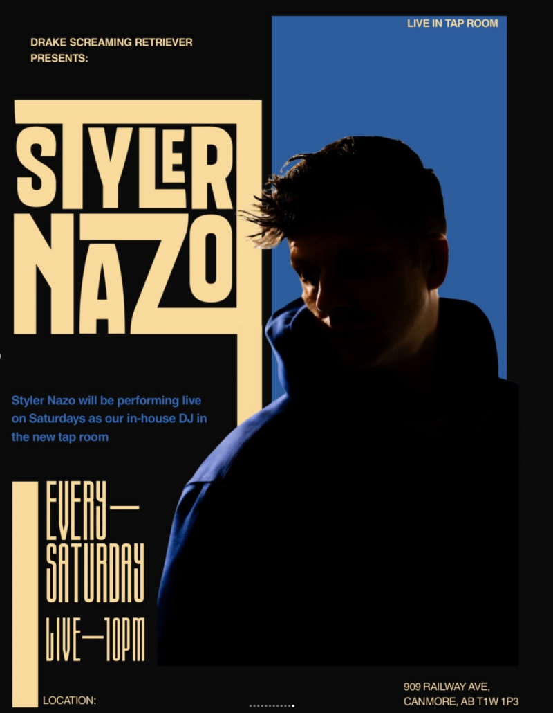 Styler Nazo in The Tap Room! - Aug 16th @ The Drake Pub