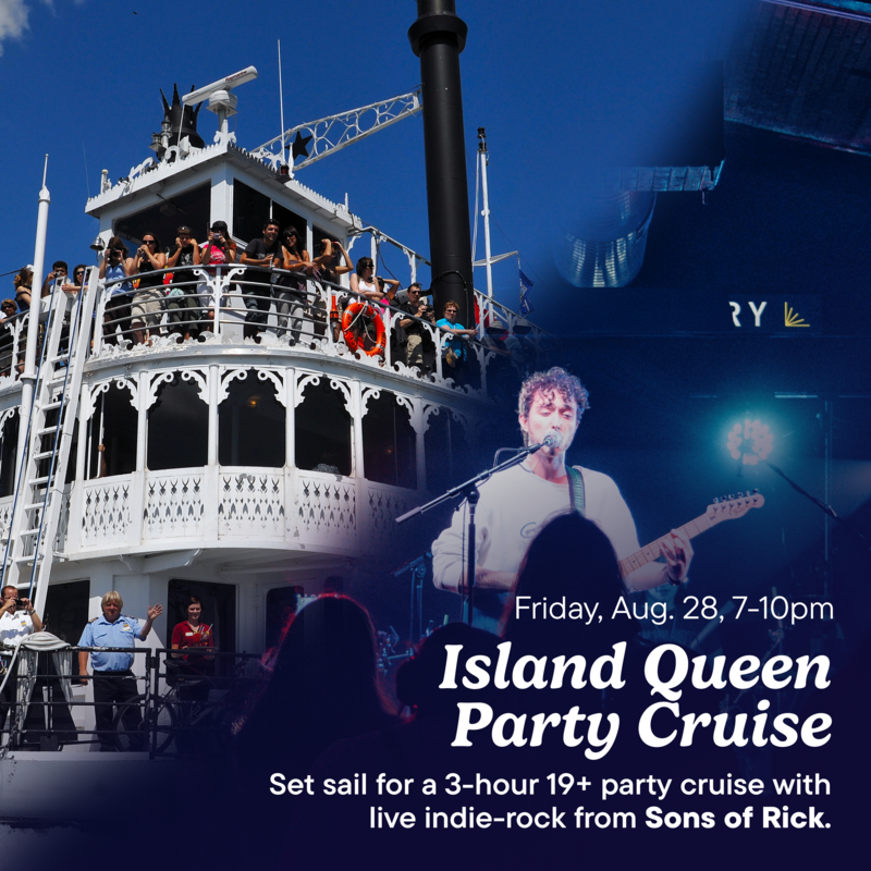 Island Queen Party Cruise: Sons of Rick @ The Island Queen Aug 28 2026 - Aug 22nd @ The Island Queen
