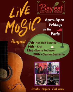 Live Music on the Patio with Not Half Banned - Sep 7th @ Bayleaf Restaurant