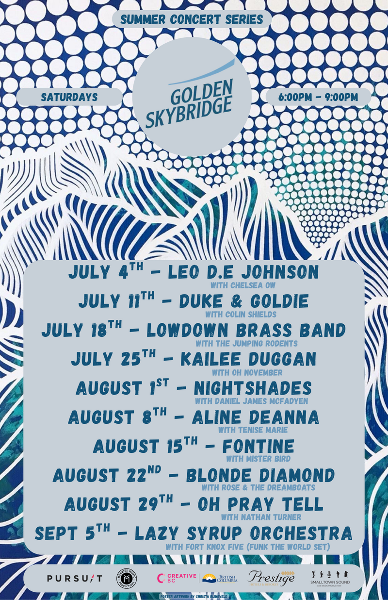 Golden Skybridge Summer Concert Series: Lazy Syrup Orchestra with Fort Knox Five @ Golden Skybridge - Sep 05, 2026