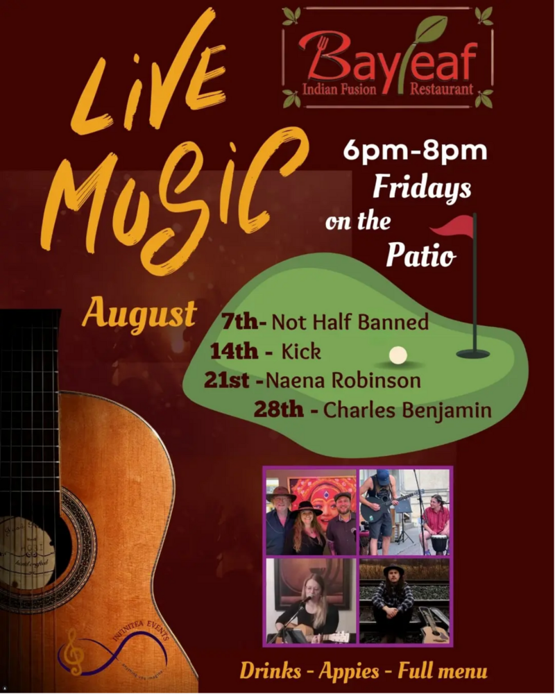 Live Music on the Patio with Charles Benjamin - Aug 17th @ Bayleaf Restaurant