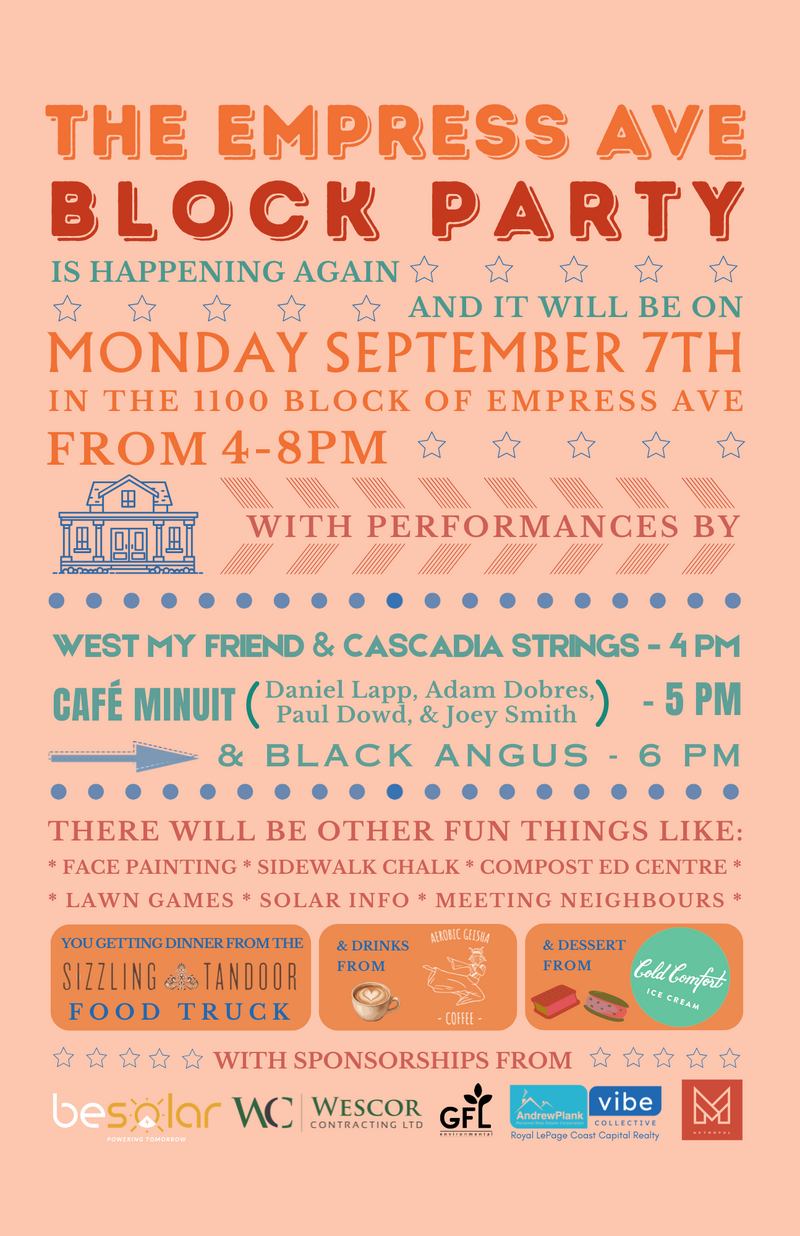 The Empress Ave Block Party - Aug 22nd @ Empress Ave Block Party