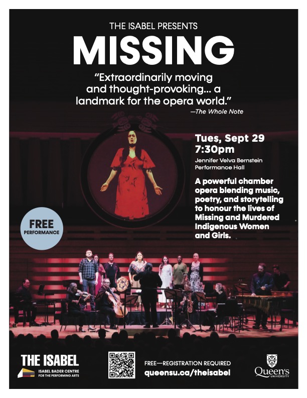 Missing @ Isabel Bader Centre for the Performing Arts - Sep 29, 2026