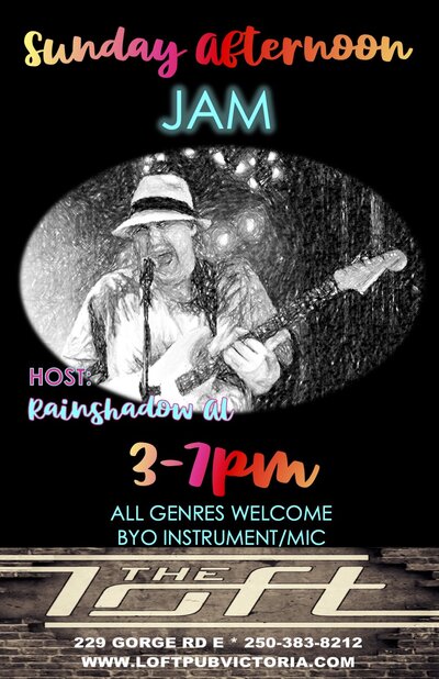 Sunday Afternoon Jam - Aug 22nd @ The Loft (Victoria)