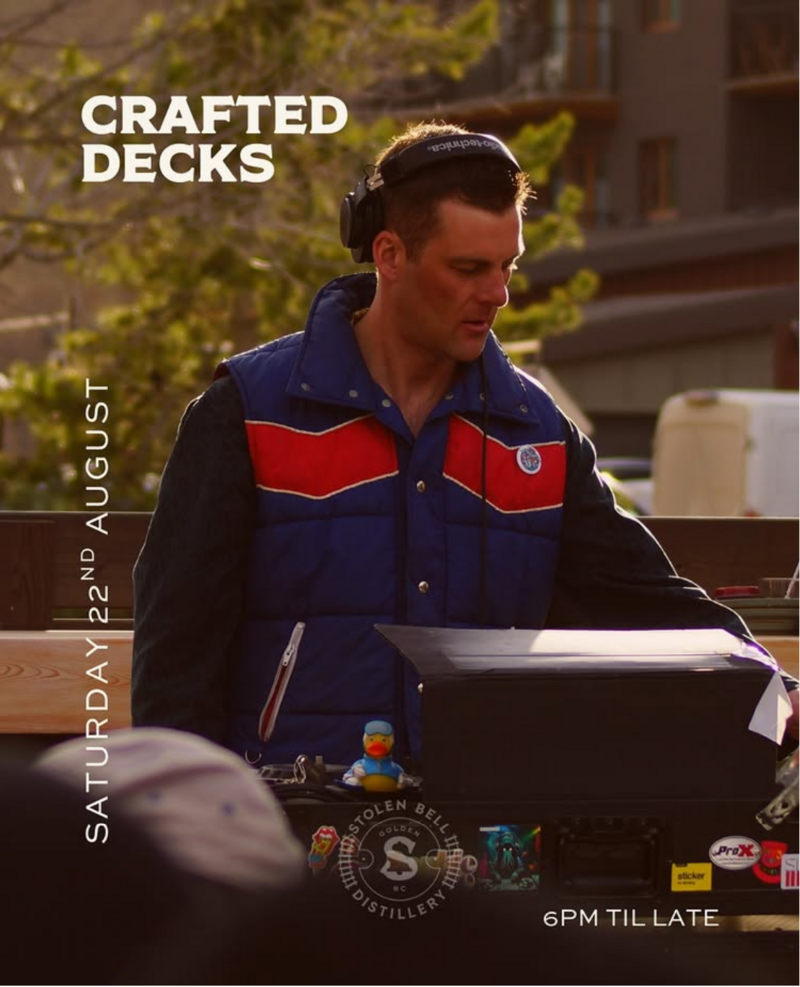 Crafted Decks with DJ #1DAD - Aug 22nd @ The Stolen Bell