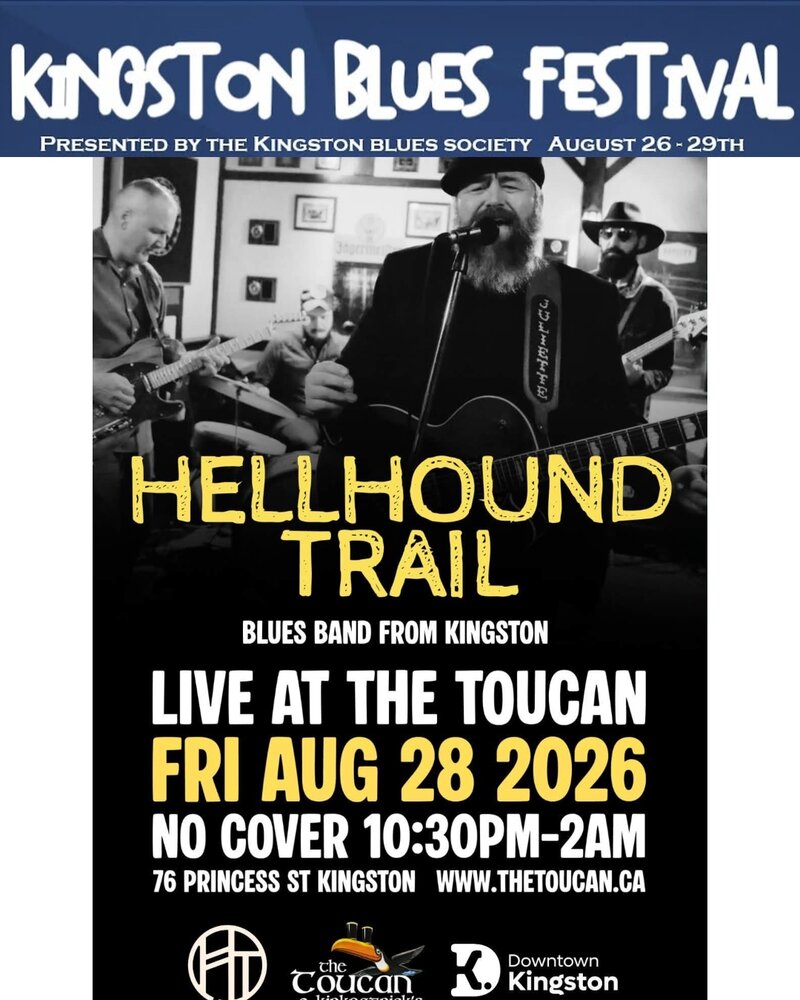 Kingston Blues Festival: Hellhound Trail @ The Toucan - Aug 28, 2026