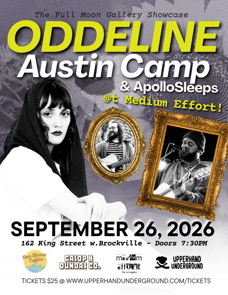 The Full Moon Gallery Showcase: Oddeline, Austin Camp , ApolloSleeps   @ Medium Effort Fine Art Supplies Sep 26 2026 - Sep 3rd @ Medium Effort Fine Art Supplies