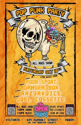Open Studios Launch Pop Punk Party - Sep 18th @ The Open Studios
