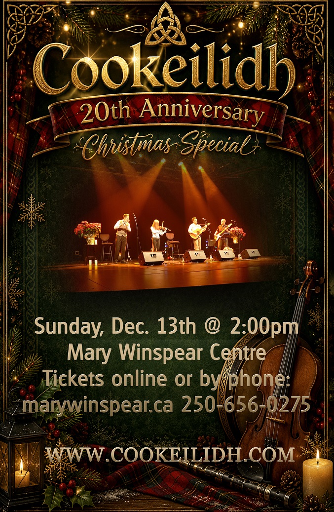 COOKEILIDH 20th Anniversary Christmas Special - Sep 4th @ Mary Winspear Centre